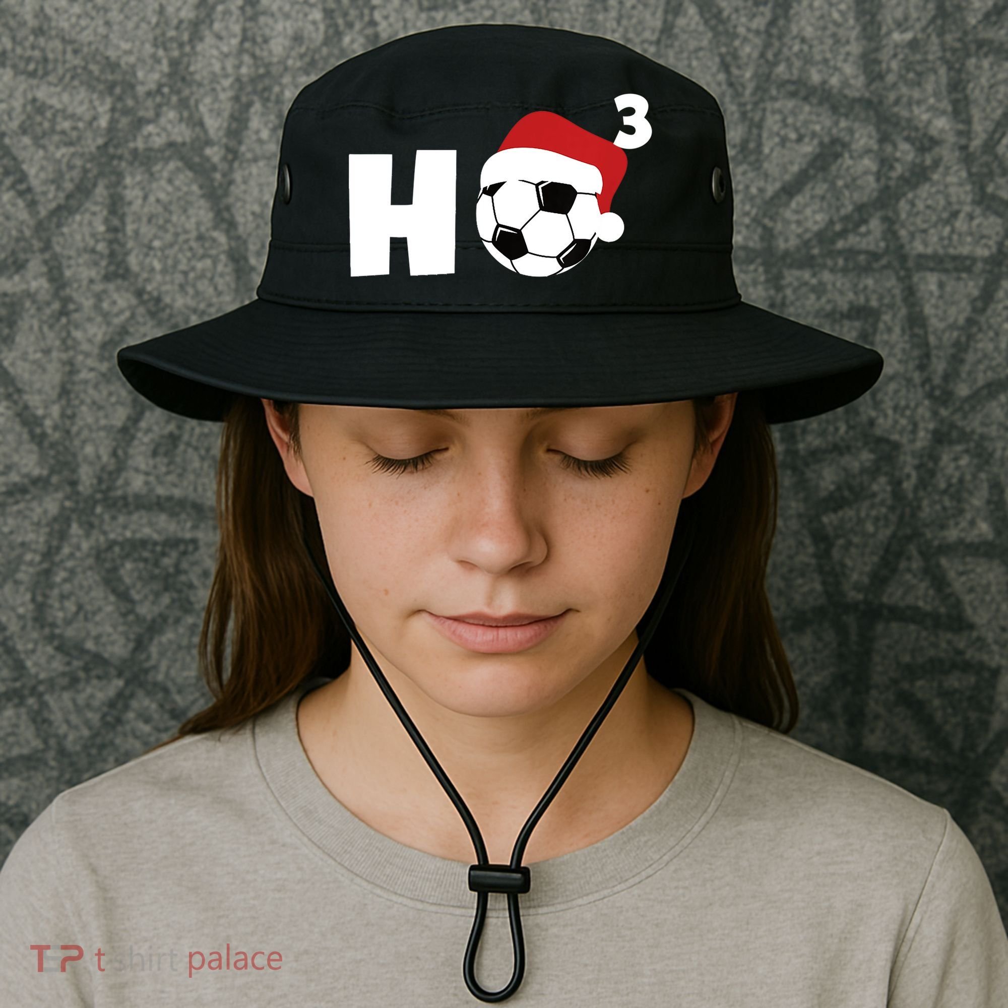 'Ho Ho Ho' Soccer Christmas Bucket Hat
