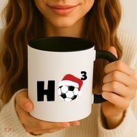 'Ho Ho Ho' Soccer Christmas Coffee Mug thumb 3
