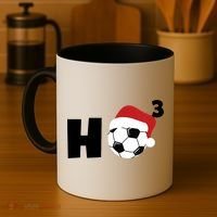 'Ho Ho Ho' Soccer Christmas Coffee Mug thumb 4
