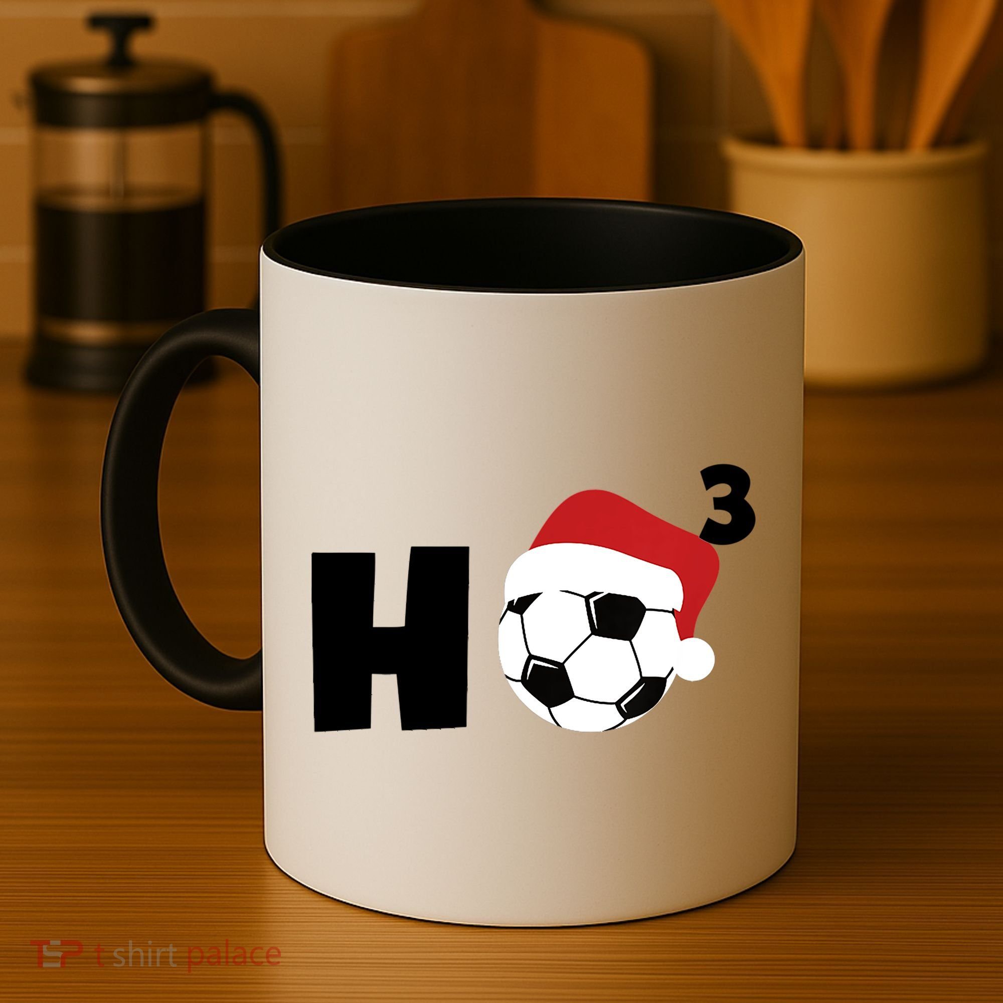 'Ho Ho Ho' Soccer Christmas Coffee Mug