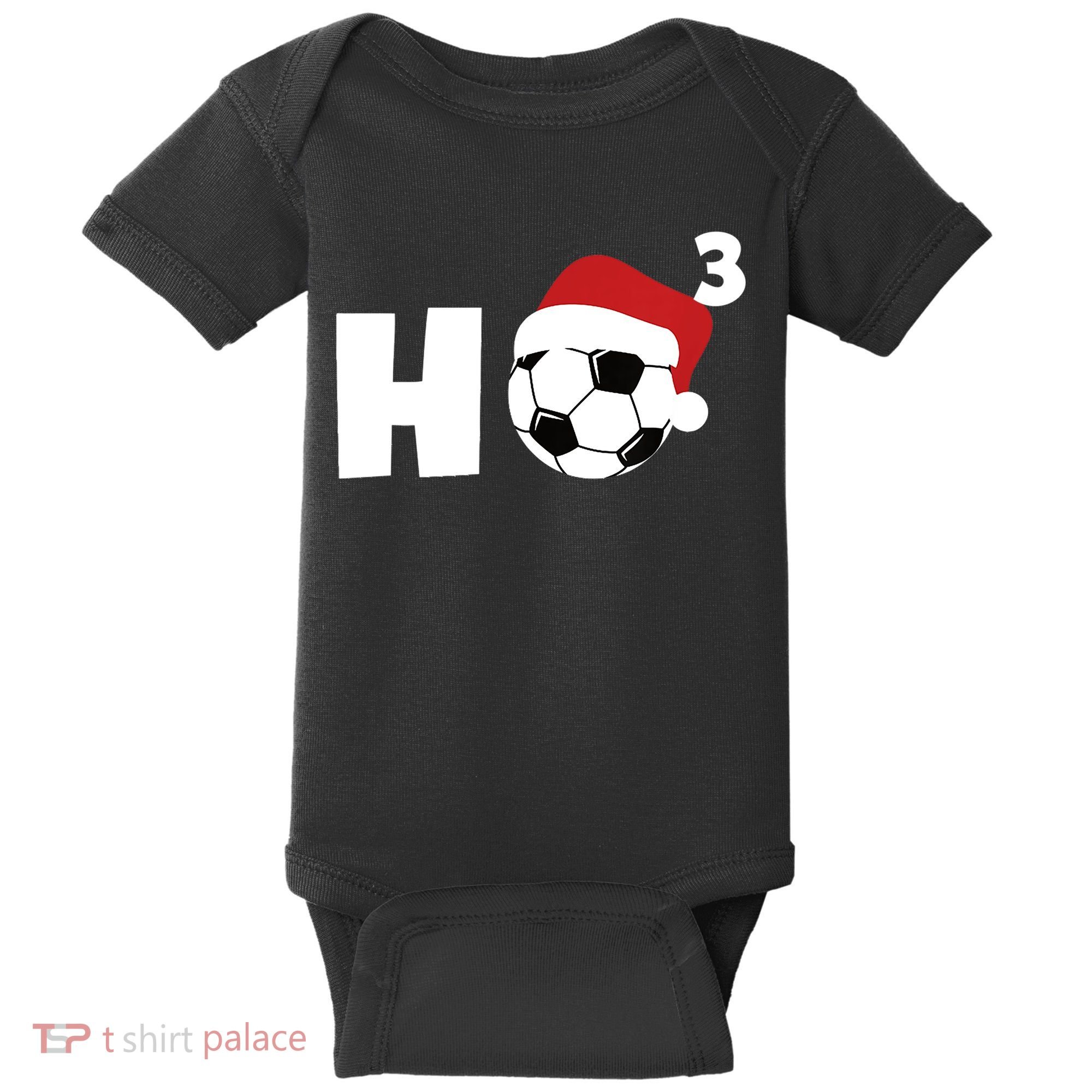 'Ho Ho Ho' Soccer Christmas Baby Bodysuit