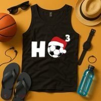 'Ho Ho Ho' Soccer Christmas Tank Top thumb 4