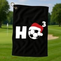 'Ho Ho Ho' Soccer Christmas Golf Towel thumb 1