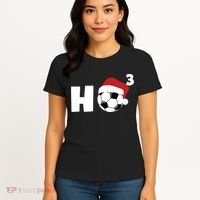 'Ho Ho Ho' Soccer Christmas Women's T-Shirt thumb 4