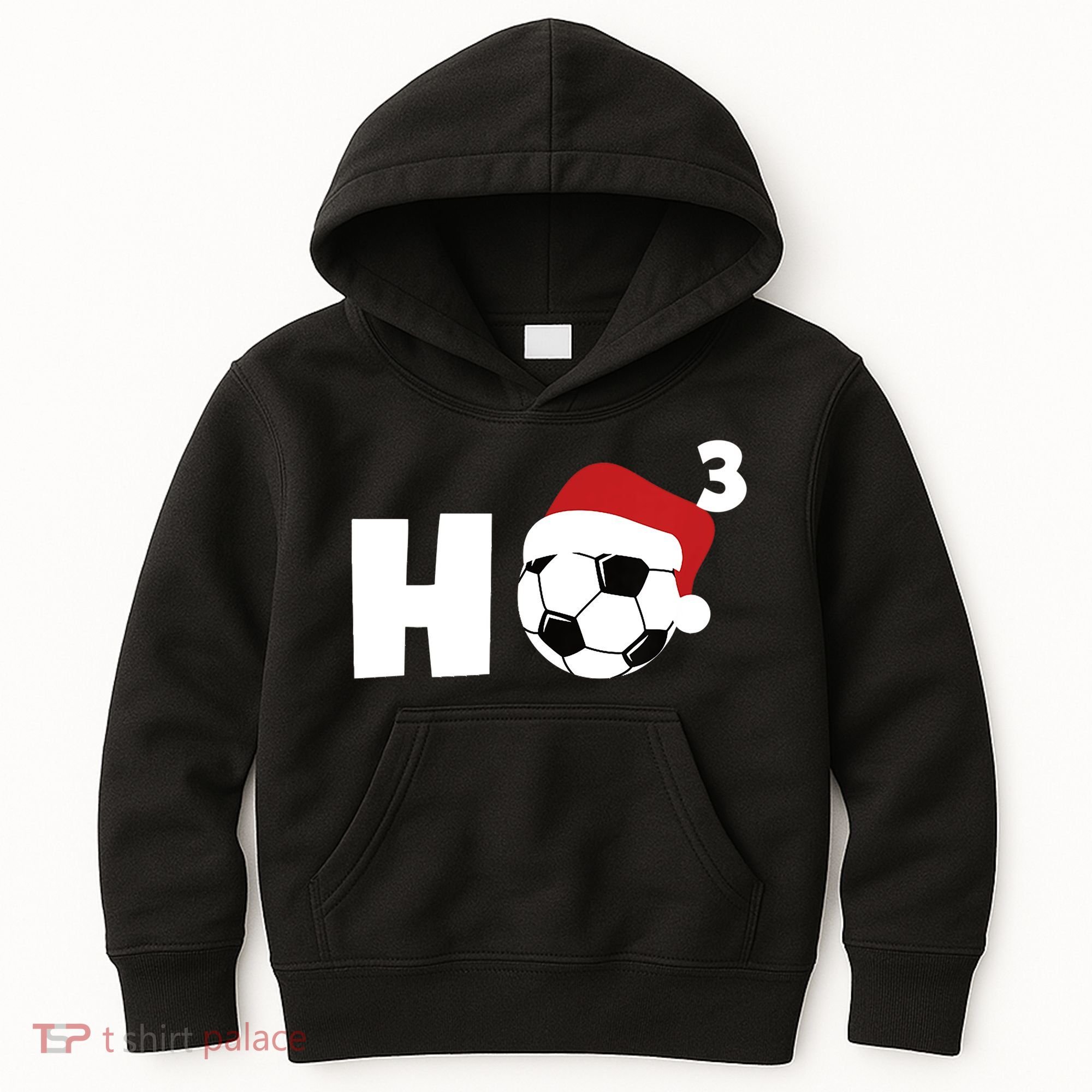 'Ho Ho Ho' Soccer Christmas Kids Hoodie