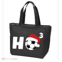 'Ho Ho Ho' Soccer Christmas Tote Bag thumb 3