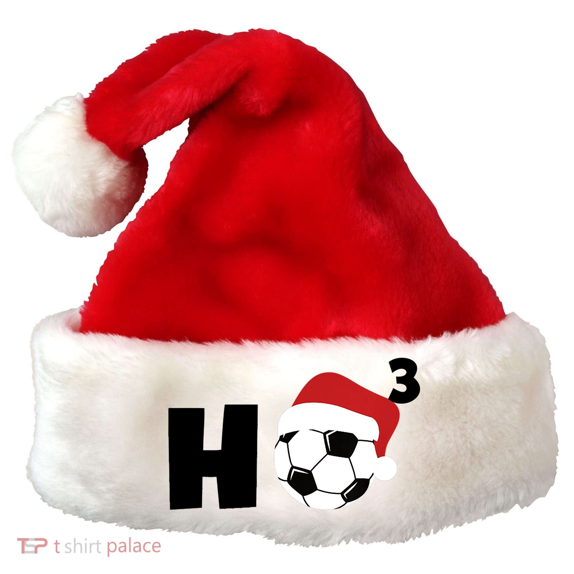 'Ho Ho Ho' Soccer Christmas Santa Hat