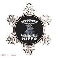 Hippo Hippopotamus Hippos Are Awesome Gifts Cute Ornament thumb 0