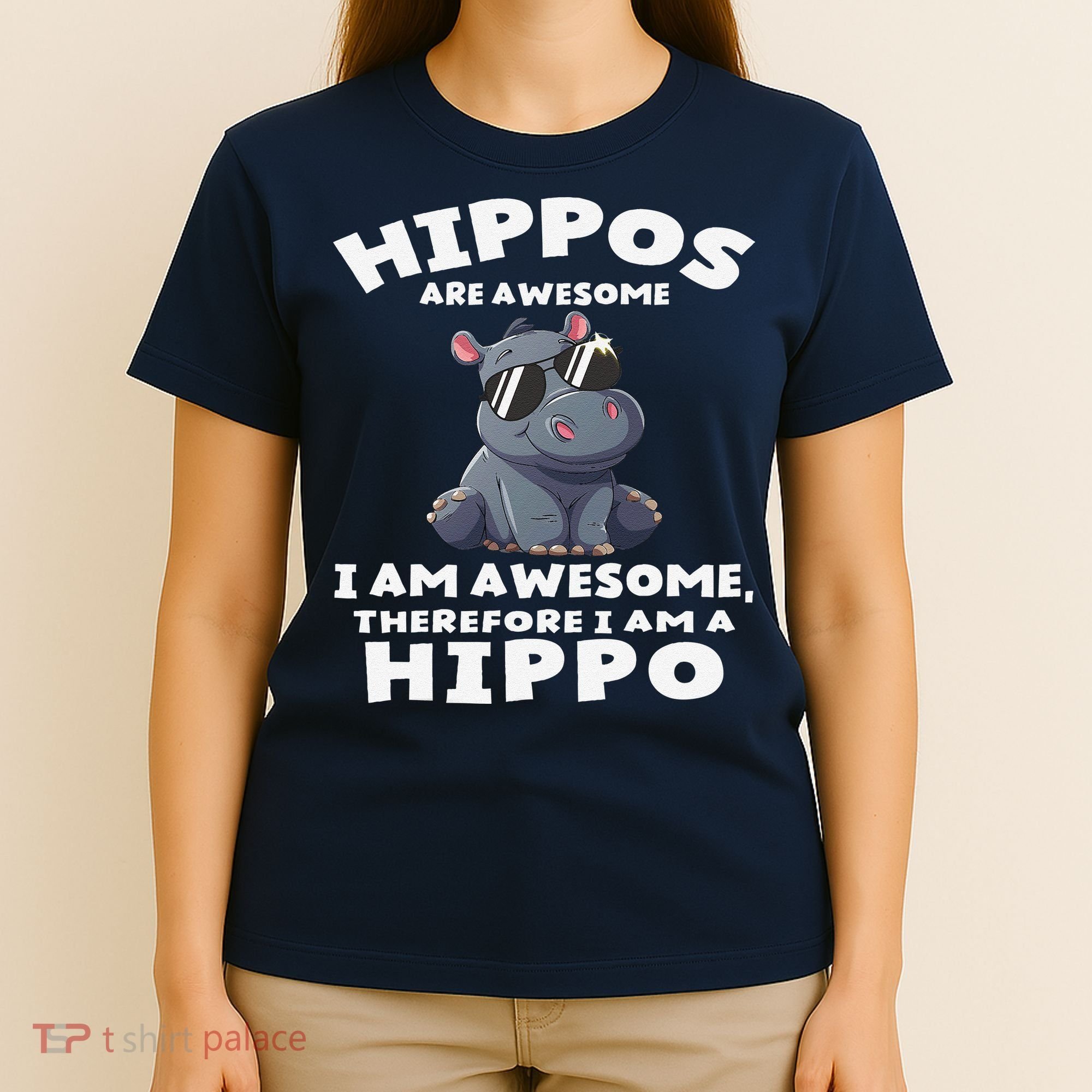 Hippo Hippopotamus Hippos Are Awesome Gifts Cute T-Shirt