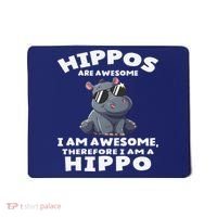 Hippo Hippopotamus Hippos Are Awesome Gifts Cute Mousepad thumb 0