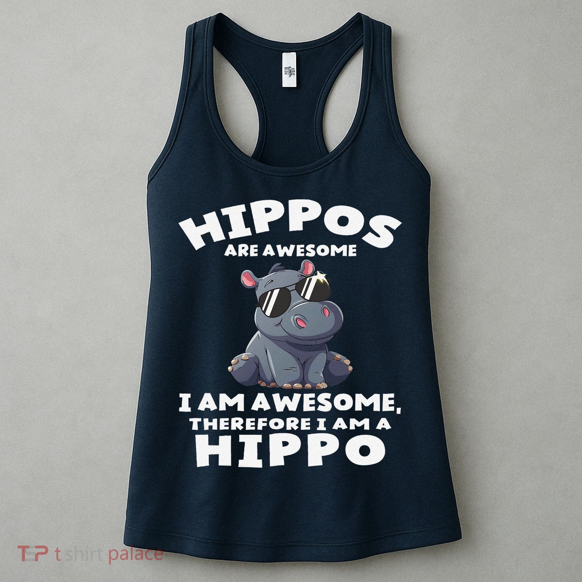 Hippo Hippopotamus Hippos Are Awesome Gifts Cute Women's Tank Top
