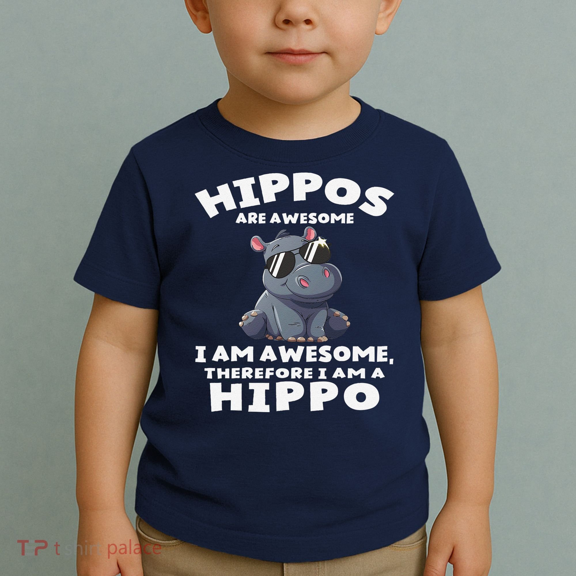Hippo Hippopotamus Hippos Are Awesome Gifts Cute Toddler T-Shirt