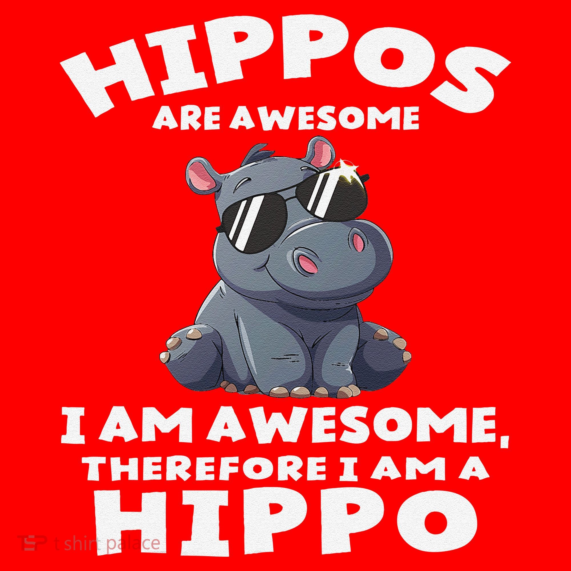 Hippo Hippopotamus Hippos Are Awesome Gifts Cute Santa Hat