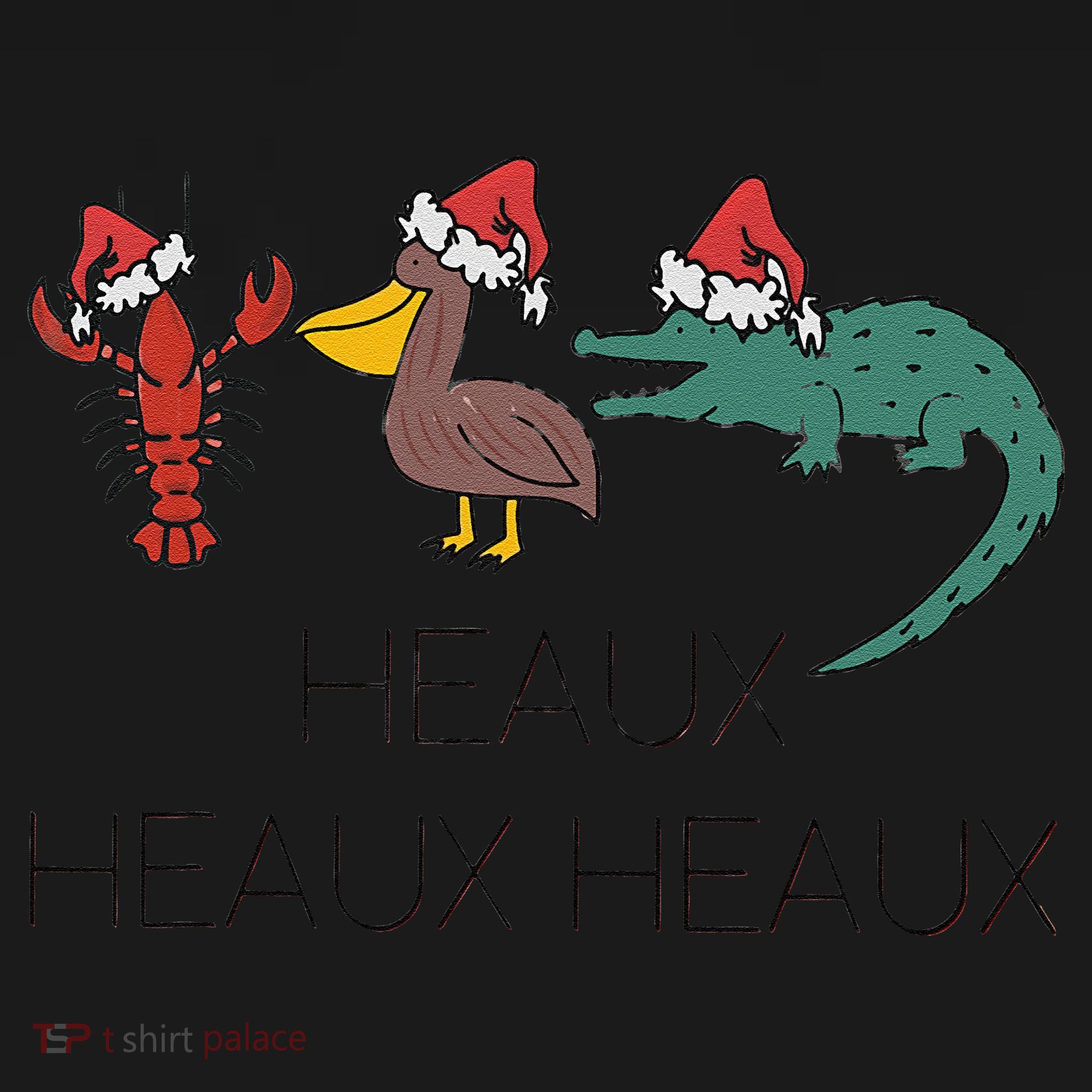 Heaux Heaux Heaux Funny Louisiana Cajun Christmas Holiday Backpack