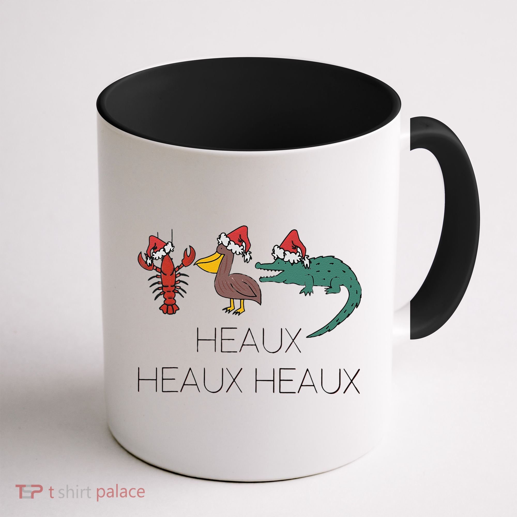 Heaux Heaux Heaux Funny Louisiana Cajun Christmas Holiday Coffee Mug