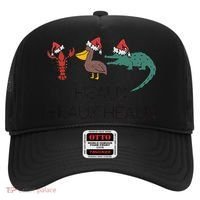 Heaux Heaux Heaux Funny Louisiana Cajun Christmas Holiday Hat thumb 0