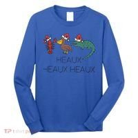 Heaux Heaux Heaux Funny Louisiana Cajun Christmas Holiday Long Sleeve Shirt thumb 0