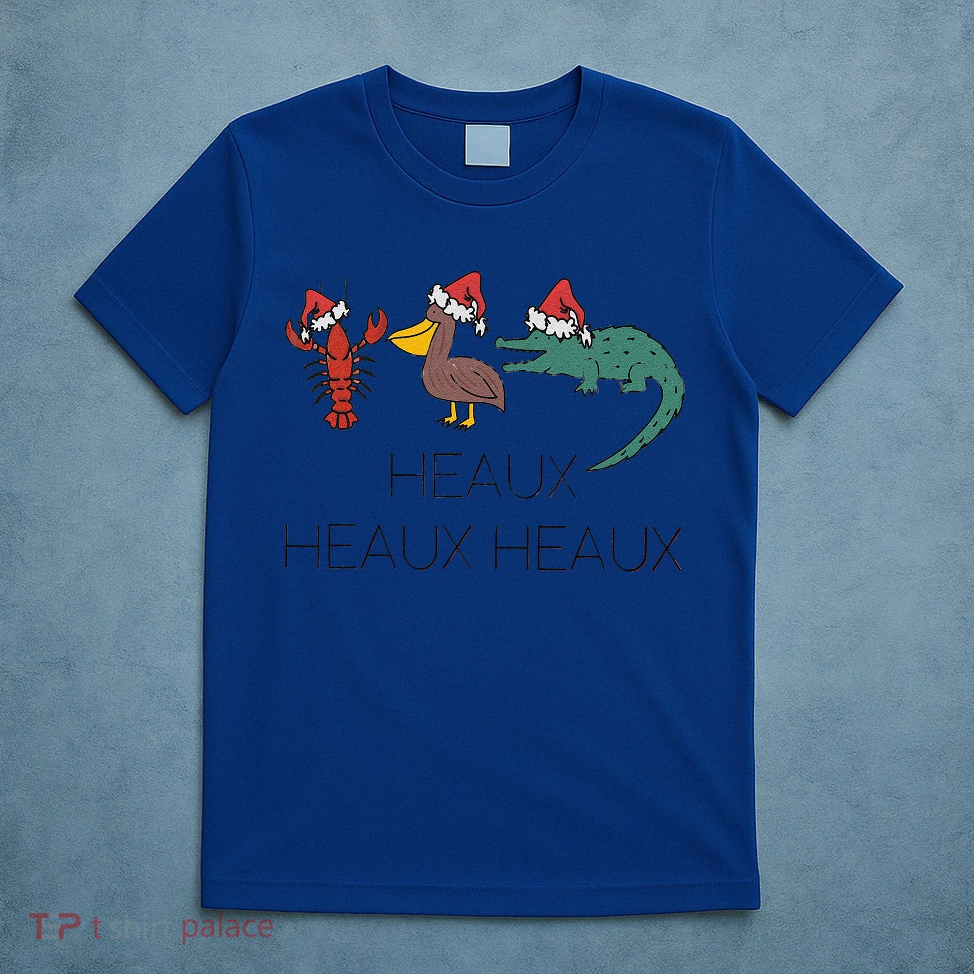 Heaux Heaux Heaux Funny Louisiana Cajun Christmas Holiday T-Shirt