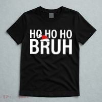 Ho Ho Ho Bruh Santa Hat Funny Christmas T-Shirt thumb 5