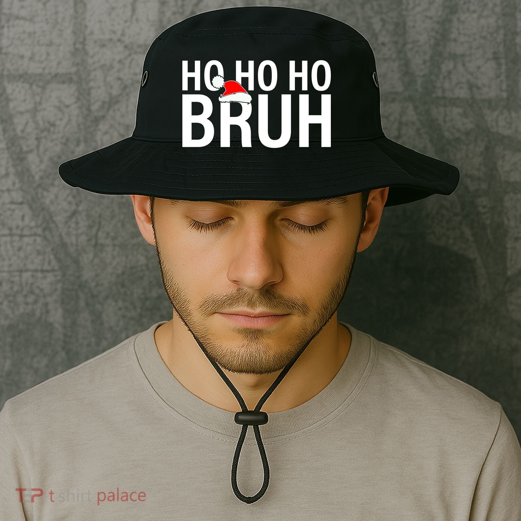 Ho Ho Ho Bruh Santa Hat Funny Christmas Bucket Hat