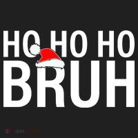Ho Ho Ho Bruh Santa Hat Funny Christmas Beanie thumb 2