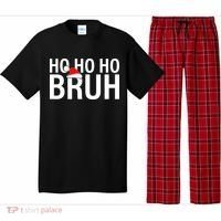 Ho Ho Ho Bruh Santa Hat Funny Christmas Pajama Set thumb 0