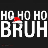 Ho Ho Ho Bruh Santa Hat Funny Christmas Women's Hoodie thumb 2