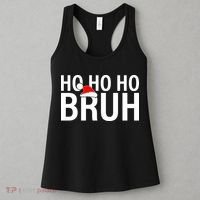 Ho Ho Ho Bruh Santa Hat Funny Christmas Women's Tank Top thumb 3