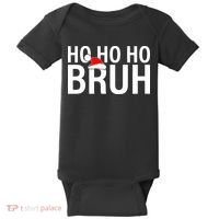 Ho Ho Ho Bruh Santa Hat Funny Christmas Baby Bodysuit thumb 0