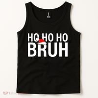 Ho Ho Ho Bruh Santa Hat Funny Christmas Tank Top thumb 2