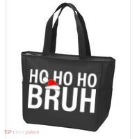 Ho Ho Ho Bruh Santa Hat Funny Christmas Tote Bag thumb 3