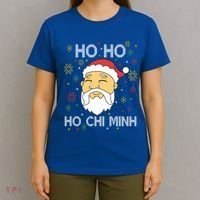 Ho Ho Ho Chi Minh Asian Vietnamese Santa Claus Christmas Gift T-Shirt thumb 4