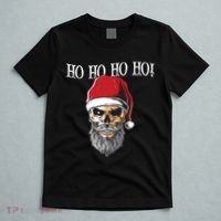 Ho Ho Ho Skeleton Bearded Skull Santa T-Shirt thumb 5