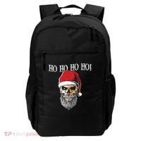 Ho Ho Ho Skeleton Bearded Skull Santa Backpack thumb 0