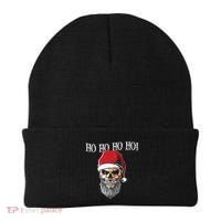 Ho Ho Ho Skeleton Bearded Skull Santa Beanie thumb 0
