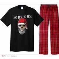 Ho Ho Ho Skeleton Bearded Skull Santa Pajama Set thumb 0