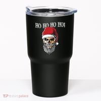 Ho Ho Ho Skeleton Bearded Skull Santa Tumbler thumb 0