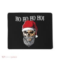 Ho Ho Ho Skeleton Bearded Skull Santa Mousepad thumb 0