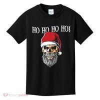 Ho Ho Ho Skeleton Bearded Skull Santa Kids T-Shirt thumb 0