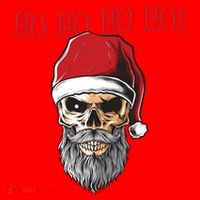 Ho Ho Ho Skeleton Bearded Skull Santa Santa Hat thumb 1