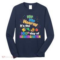 Hip Hip Hooray It's The 100th Day Of Kindergarten Long Sleeve Shirt thumb 0