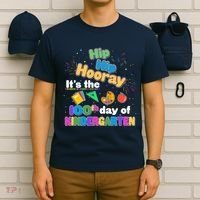Hip Hip Hooray It's The 100th Day Of Kindergarten T-Shirt thumb 6