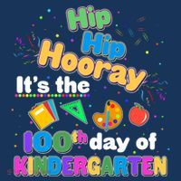 Hip Hip Hooray It's The 100th Day Of Kindergarten Bucket Hat thumb 4