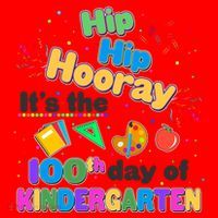 Hip Hip Hooray It's The 100th Day Of Kindergarten Santa Hat thumb 1