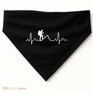 Hiking Heartbeat USA-Made Doggie Bandana