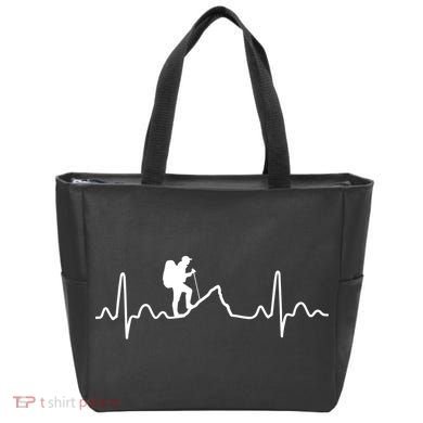 Hiking Heartbeat Tote Bag