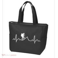 Hiking Heartbeat Tote Bag thumb 3