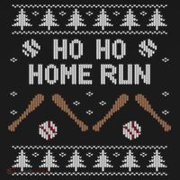 Ho Ho HOME Run Funny Ugly Christmas Baseball lover Backpack thumb 2