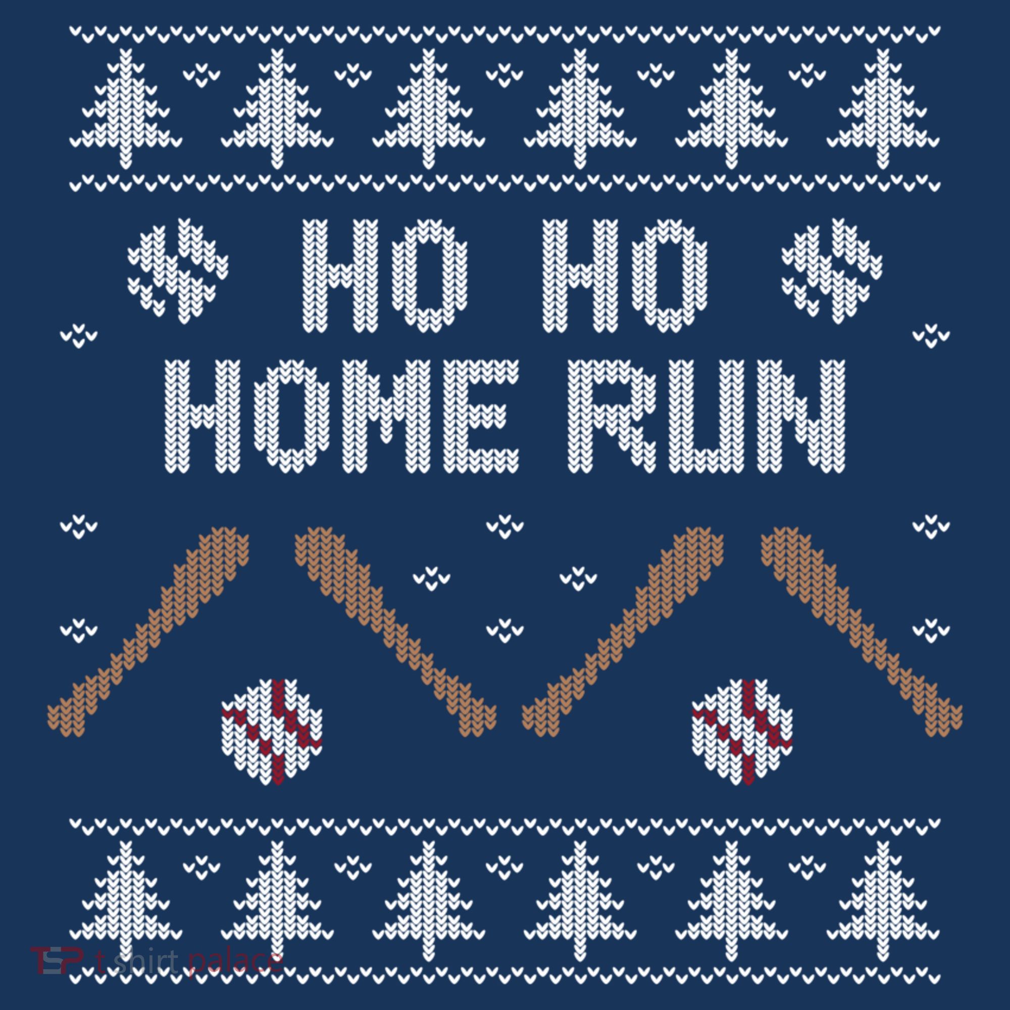 Ho Ho HOME Run Funny Ugly Christmas Baseball lover Sweatshirt