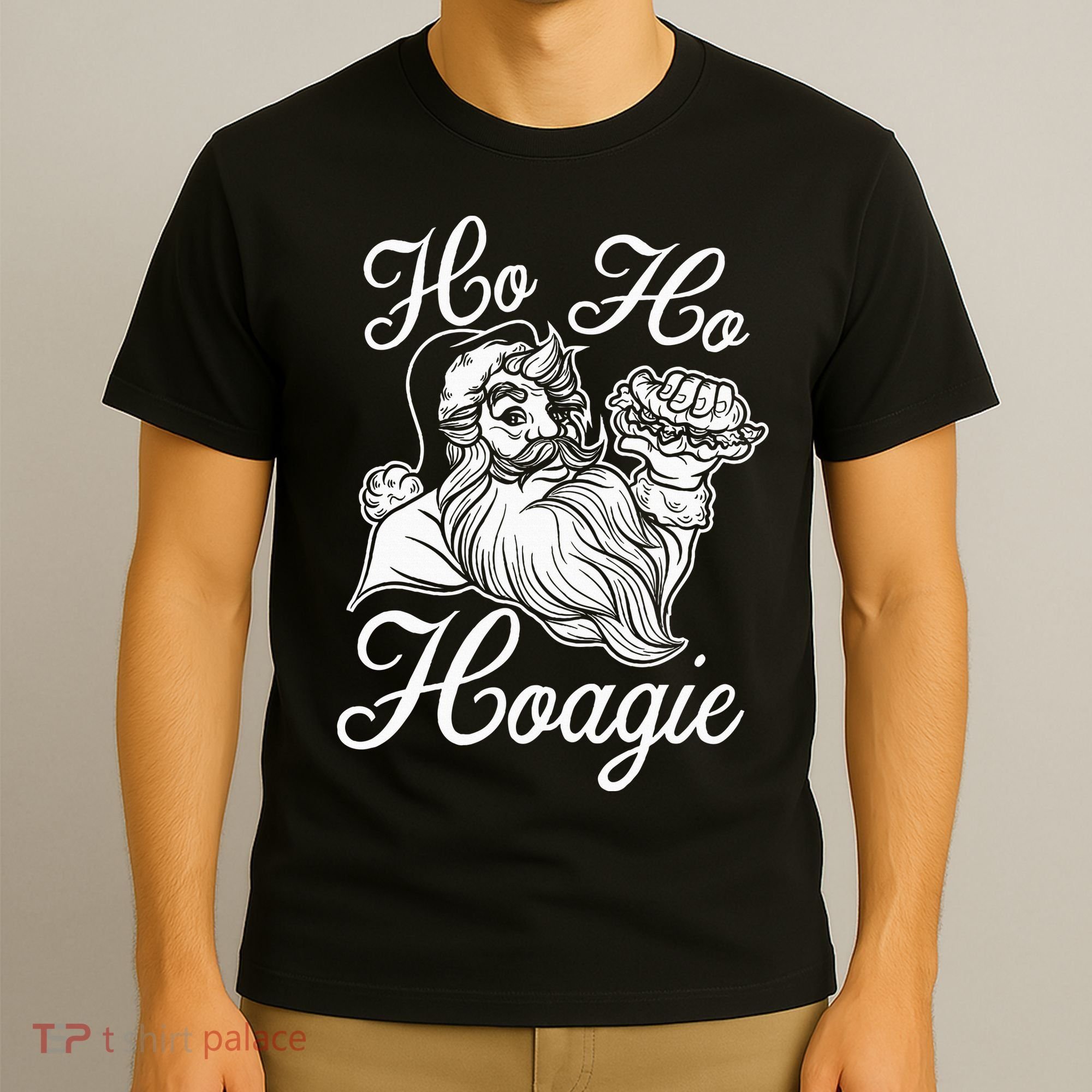 Ho Ho Hoagie Philadelphia Christmas Philly Santa Holiday T-Shirt